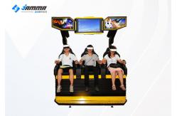 China 3 Seats 9D VR Cinema Simulator Dynamic Desk With Deepoon E3 Glasses supplier