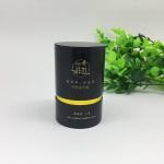 Eco Friendly Paper Tube Packaging / Black Cardboard Tubes With Lids for sale
