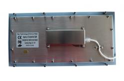 China Industrial Panel Mounted Metal Keyboard Waterproof Black Titanium Electroplated supplier