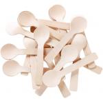 Practical Wood Biodegradable Cutlery Spoon 100mm For Ice Cream for sale