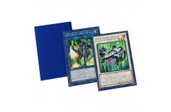 China Orange Texture 62x89mm Card Sleeves Solid Blue CPP Trading Card Protector supplier