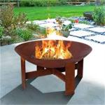 Customized 800mm 1000mm  Steel Fire Pits Outdoor Brazier Fire Pit for sale