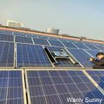 Pressure Nozzles and Rolling Brush Heads Innovative Ai-Powered Solar Panel Cleaning Robot
