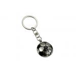 Football Metal Laser Engraved Keyrings Logo Cute Key Chain for Souvenir Gift for sale