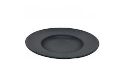 China 10 Inch Rice Melamine Soup Bowl Brim Shape Anti Scratch Matte Black supplier