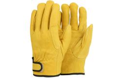 China Safety leather Work Gloves Making Machine Construction Labor Hand Protection Gloves supplier