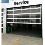 Motorized Aluminum Frame Glass Insulated Clear Garage Door for sale