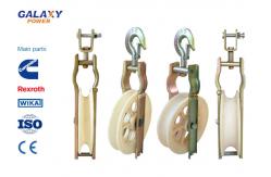 China Iso Wire Pulling Pulley , Block And Tackle Pulley For Transmission Line supplier