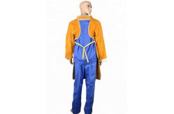 China Durable Cow Leather Welding Clothes Long Coat Apron Protection Clothes PPE Safety Wear supplier