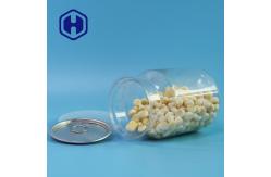 China Custom 510ml Clear PET Can For Nuts packing Easy Open And Bring supplier