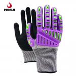 Customized TPR Anti Impact Cut Resistant Gloves Anti Slip Nitrile Coating Gloves for sale
