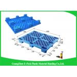 Single Faced Plastic Export Pallets , 3 Skids Industrial Plastic Pallets For Food Industry for sale