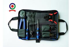 China Blue Solar PV Tool Kits Carbon Steel Material With  Crimping Stripper And Cutter supplier