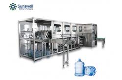 China Automatic5 Gallons Pure Water Filling Production Machine Water Rinsing Capping supplier