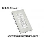 24 Keys Rugged Industrial Metal Keyboard With Top Panel Mounting for sale