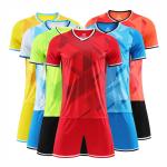 Men and Women's Team Logo Soccer Jerseys in Purple or Blue with Quick Drying Fabric for sale