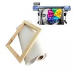 Large Format Polyester Canvas Rolls Blank Canvas Matte For Inkjet Printing