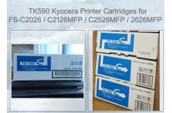 China Kyocera TK590C Toner Cartridge Cyan FS-C2526 C2626 M6026 M6526 Compatible supplier