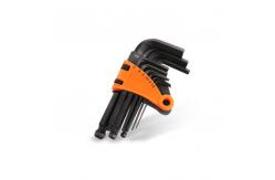 China Blackened Allen Hex Key Lengthened With Magnetic Head Wrench Set supplier