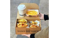 China Customized printing hamburger box customized takeaway box eco-friendly hamburger packaging box supplier