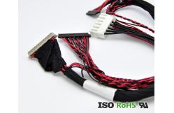 China 20pin 30pin Custom Cable Assemblies LCD LVDS Shield Flat Flexible supplier