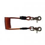 Trigger Short Coiled Tool Lanyard Spring Steel Wire Snap Strethcy Lanyard for sale