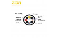 China Hydrometry Power And Control Cables 4 Core PE Insulation Jacket supplier