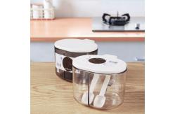China 2/3 compartment PP Plastic Flavoring Containers With A Spoon supplier