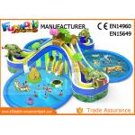 Hot Welding Inflatable Water Parks / Giant Water Playground Equipment With 0.9mm PVC Tarpaulin for sale