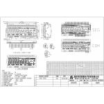 TN LCD Module 2.8V -40 Celsius Degree Transflective Positive 64Hz Energy Meter