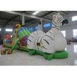 Indoor Playground Blow Up Obstacle Course , Kindergarten Baby Bouncy Castle Assault Course