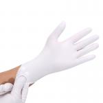 SIGNO Milky White Powdered Latex Gloves Disposable NO LEAKAGE for sale