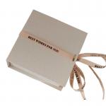 Wholesale Luxury Gift Packaging Box With Ribbon Square Shape Customized for sale