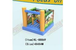 China Small Commercial Grade Inflatable Monkey Bouncy Castle 4*4*4m supplier