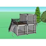 Industrial Collapsible Foldable Modular Homes Container With Bathroom for sale