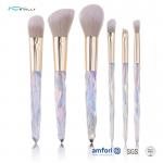 Oem Plastic Handle 10pcs Diamond Makeup Brush Set for sale
