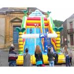 Palm Tree Bouncy Castle Commercial Inflatable Slide For Amusement Park for sale