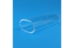 China Elliptical Single Wall Custom Laser Flow Tubes And Reflectors - Transparent supplier