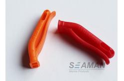 China Orange ABS Plastic Life Jacket Whistle For Rescue Survival ISO Approval supplier