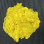 China For spinning and textiles yellow viscose staple fiber 1.67DX51mm, soft breathable and stable in quality Specifications can be customized for sale
