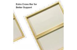 China  White Pre Stretched Canvas Board Fivefold Primed 100% Cotton Large Blank Canvas Boards supplier