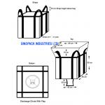 Heavy Duty Circular / Tubular Big Bag FIBC Virgin PP For Storage / Transportation for sale