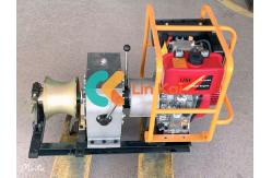 China Rotational Speed Diesel Cable Drum Winch Machine With Detachable Drum supplier
