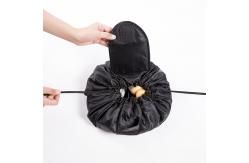China Lazy Portable Polyester Drawstring Cosmetic Bag supplier