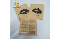 China Pill Foil Pouch Packaging Customized Sample Kraft Paper Three Side Sealed Pouch supplier