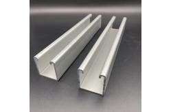 China Aluminum Unistrut Channel Plain Slotted Support Aluminum Strut Channel Rail supplier