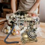 Unlimited Storage Capacity Phone Guest Book with USB Cable and Included Accessories for sale