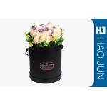 High Quality Black Cylinder Box Cardboard Flower Boxes with Customized Size for sale