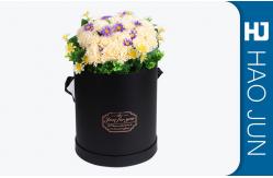 China High Quality Black Cylinder Box Cardboard Flower Boxes with Customized Size supplier