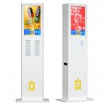 16ports Mobile Phone Charging Kiosk 5000mah Rental With 24inch Screen for sale